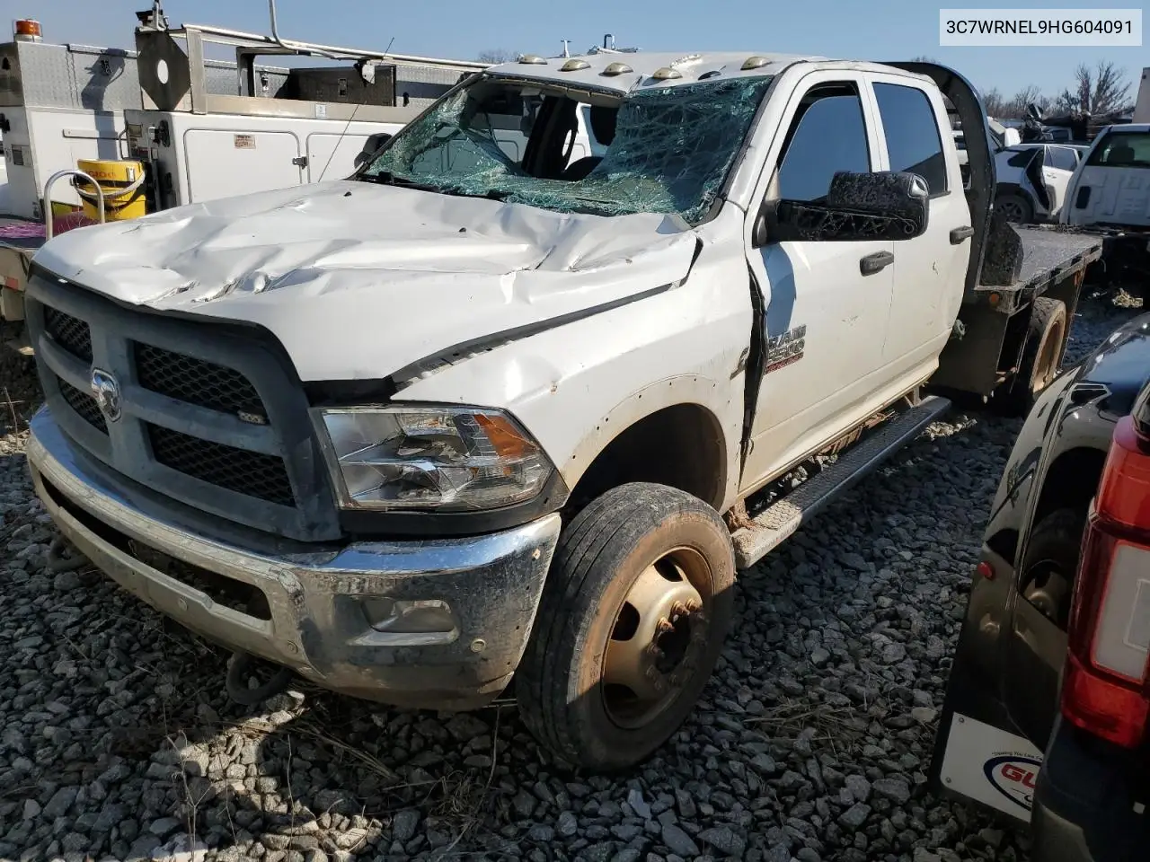 2017 Ram 5500Hd Flat Bed Truck VIN: 3C7WRNEL9HG604091 Lot: 45964785