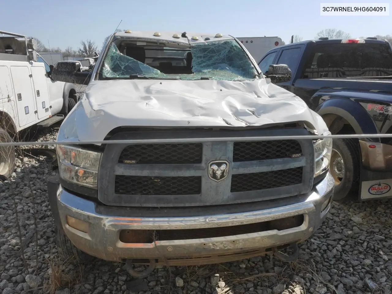 2017 Ram 5500Hd Flat Bed Truck VIN: 3C7WRNEL9HG604091 Lot: 45964785