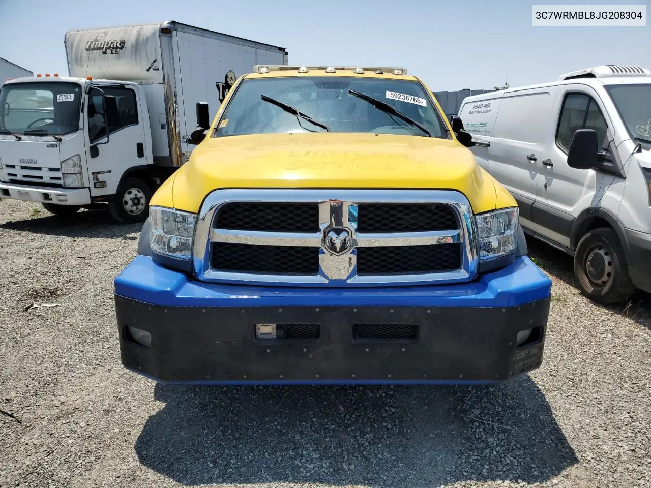 2018 Ram 5500 VIN: 3C7WRMBL8JG208304 Lot: 61881455