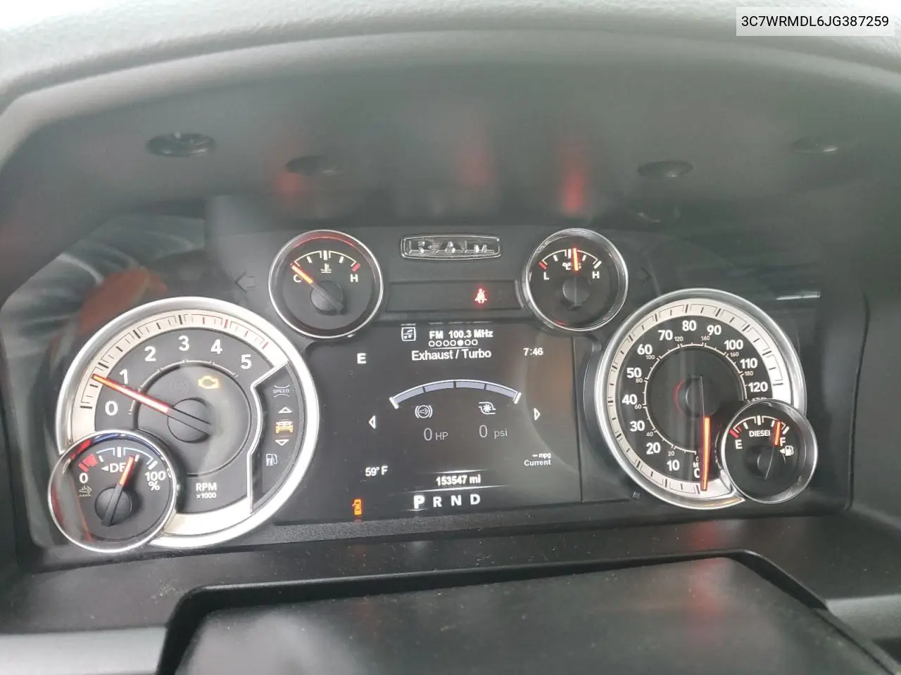 2018 Ram 5500 VIN: 3C7WRMDL6JG387259 Lot: 62336525