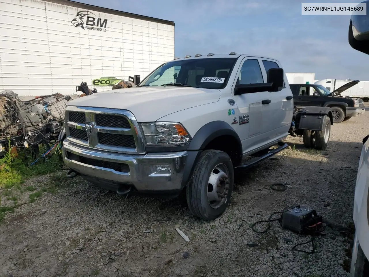 2018 Ram 5500 VIN: 3C7WRNFL1JG145689 Lot: 62589275