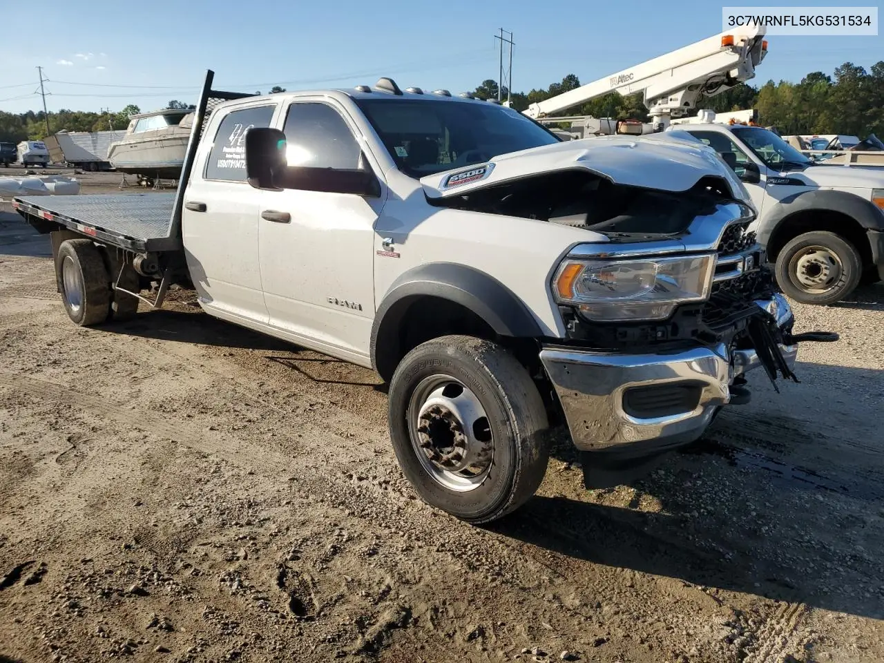 2019 Ram 5500 VIN: 3C7WRNFL5KG531534 Lot: 50389305