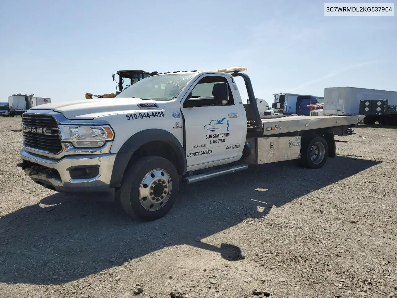 2019 Ram 5500 VIN: 3C7WRMDL2KG537904 Lot: 51862615