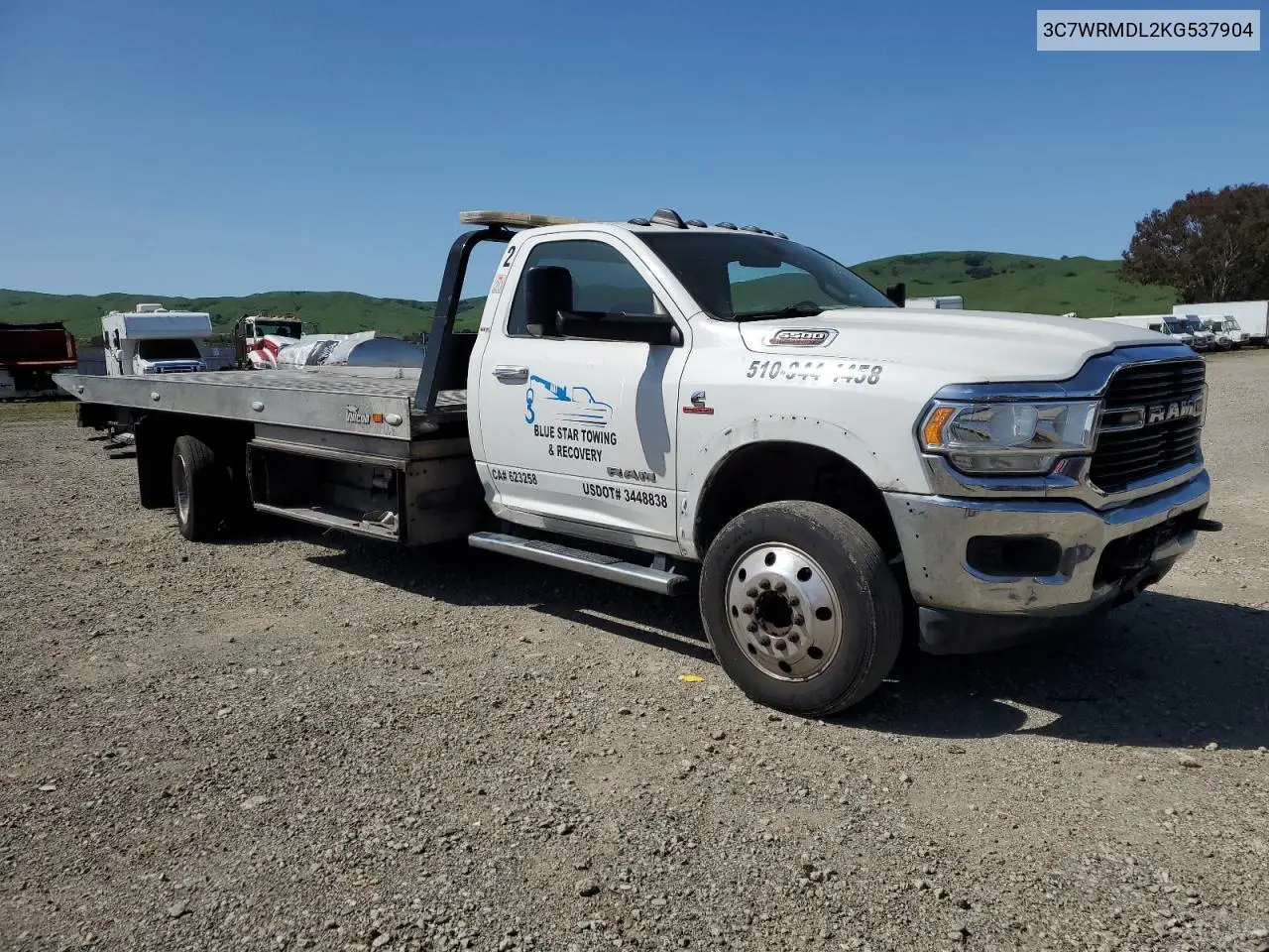 2019 Ram 5500 VIN: 3C7WRMDL2KG537904 Lot: 51862615