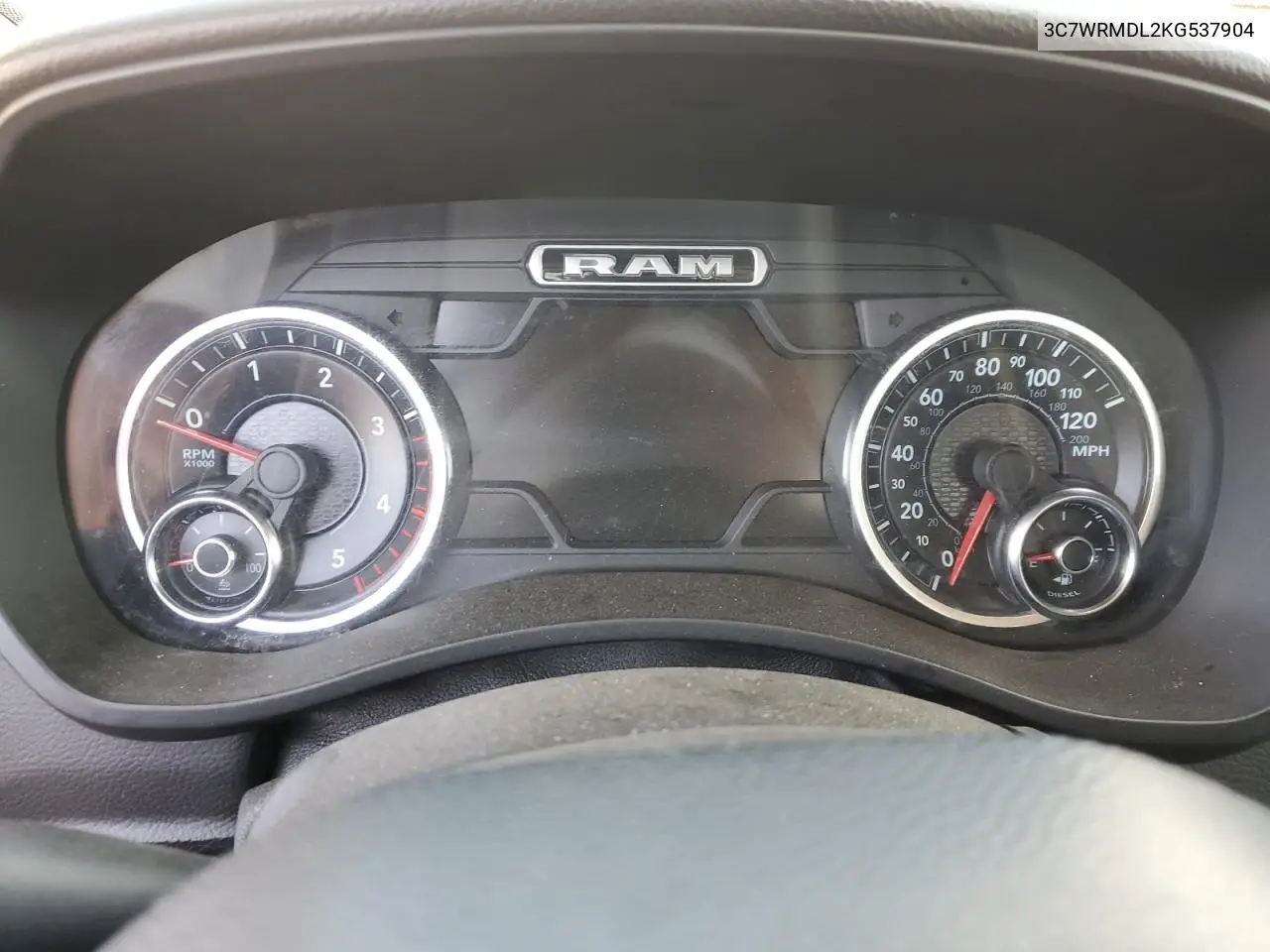 2019 Ram 5500 VIN: 3C7WRMDL2KG537904 Lot: 51862615