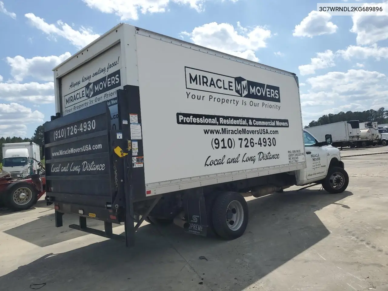 2019 Ram 5500 VIN: 3C7WRNDL2KG689896 Lot: 52323805