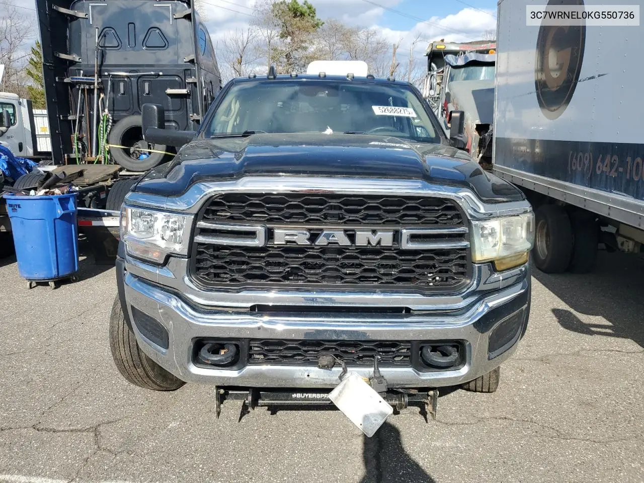 2019 Ram 5500 VIN: 3C7WRNEL0KG550736 Lot: 52688275