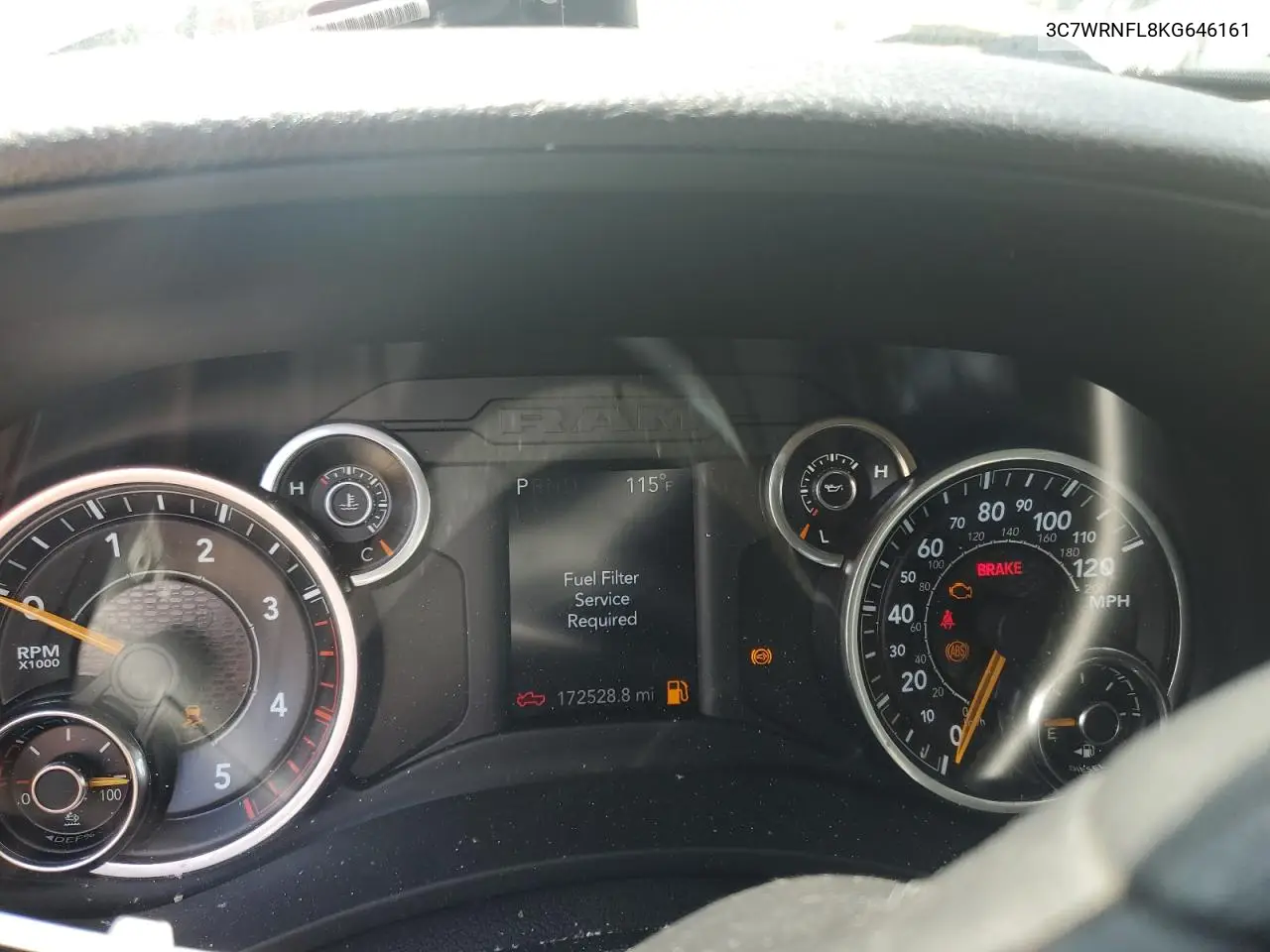 2019 Ram 5500 VIN: 3C7WRNFL8KG646161 Lot: 59549155
