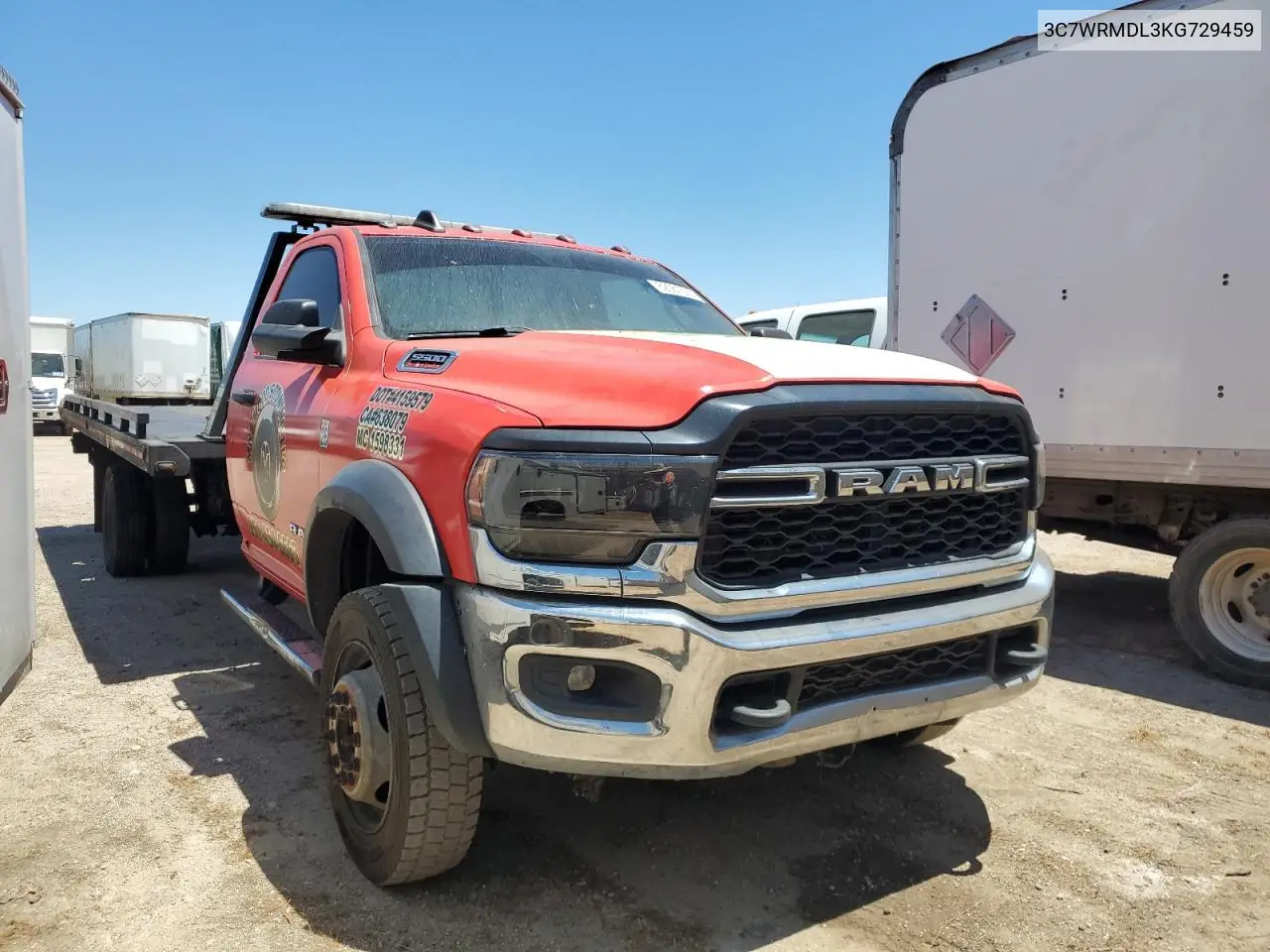 2019 Ram 5500 VIN: 3C7WRMDL3KG729459 Lot: 62561505