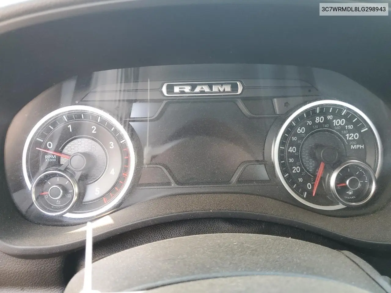 2020 Ram 5500 VIN: 3C7WRMDL8LG298943 Lot: 63868245