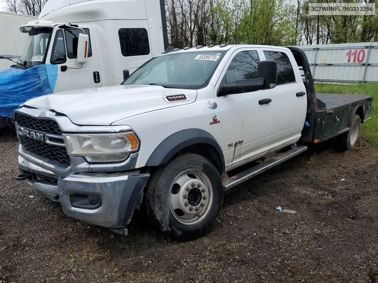 2022 Ram 5500 VIN: 3C7WRNFL7NG313356 Lot: 55309275