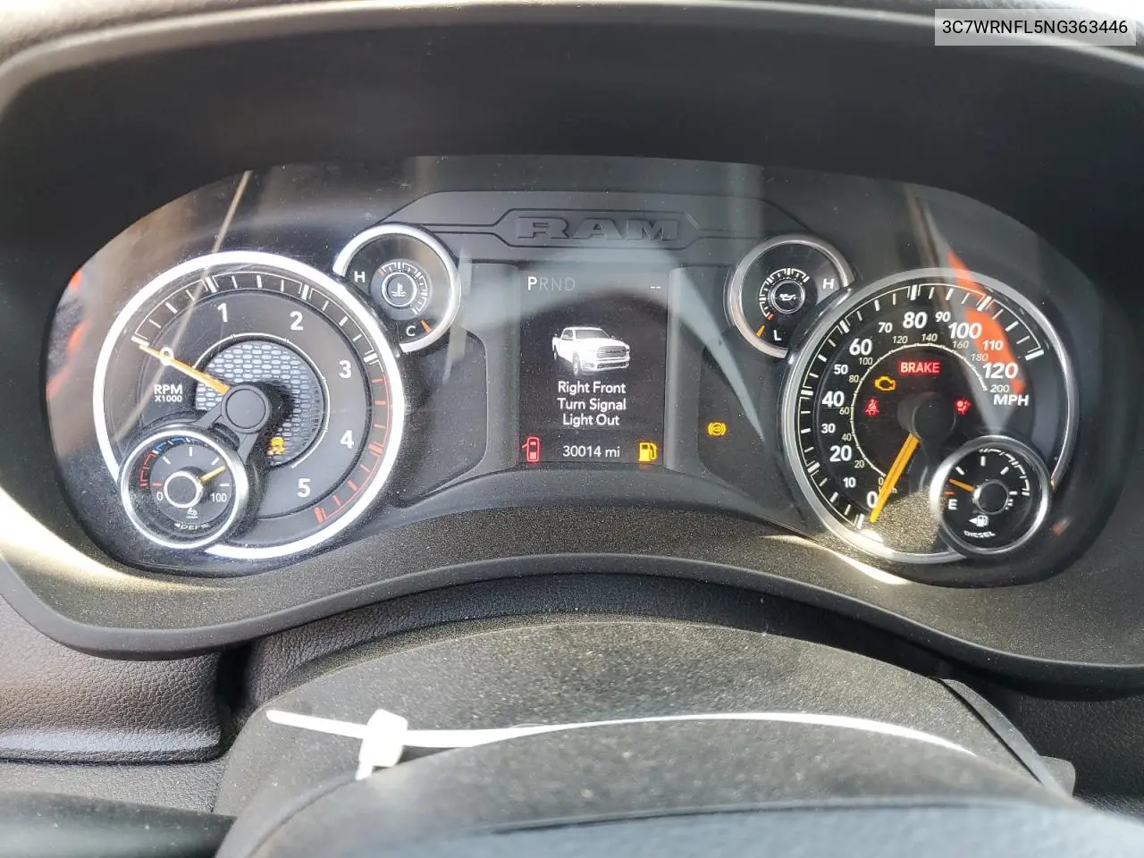 2022 Ram 5500 VIN: 3C7WRNFL5NG363446 Lot: 56550955
