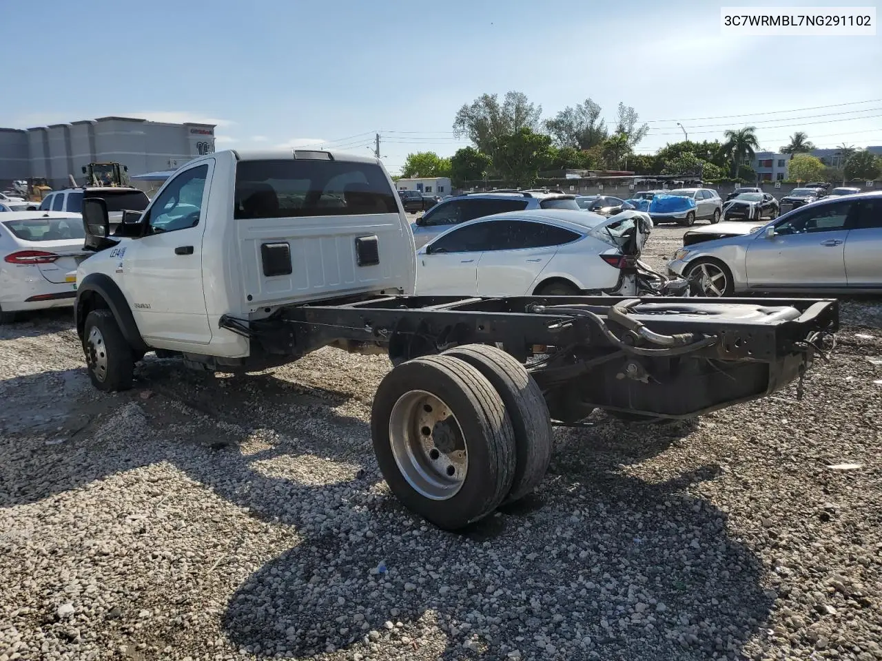 2022 Ram 5500 VIN: 3C7WRMBL7NG291102 Lot: 56583415