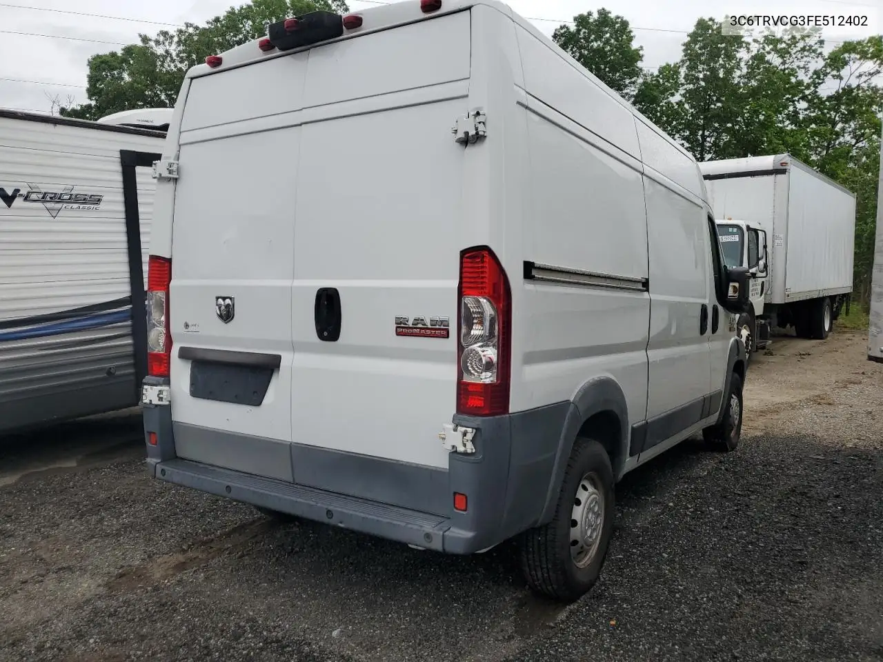 2015 Ram Promaster 2500 2500 High VIN: 3C6TRVCG3FE512402 Lot: 56626795
