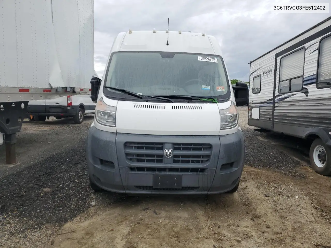 2015 Ram Promaster 2500 2500 High VIN: 3C6TRVCG3FE512402 Lot: 56626795