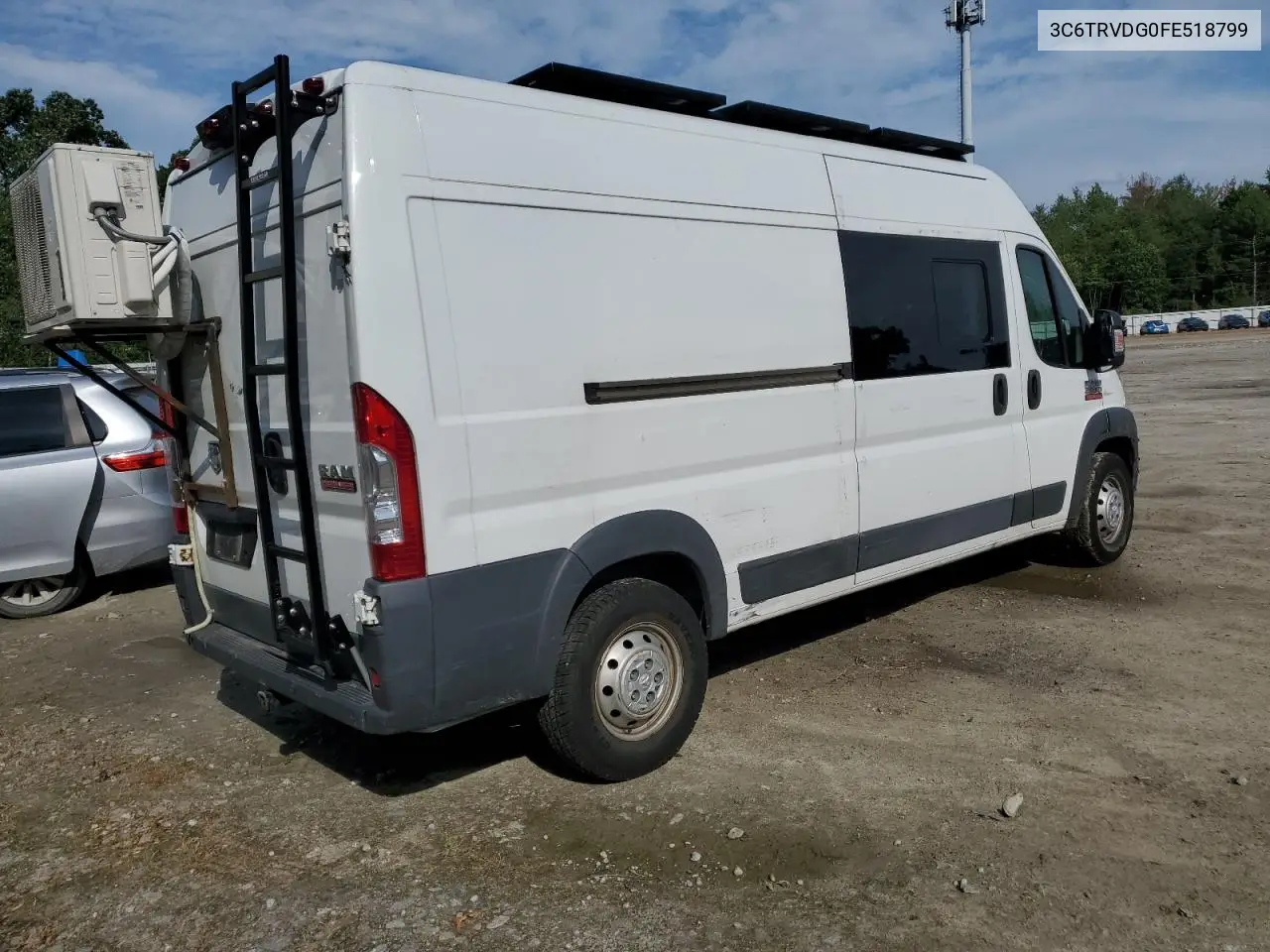 2015 Ram Promaster 2500 2500 High VIN: 3C6TRVDG0FE518799 Lot: 63278895