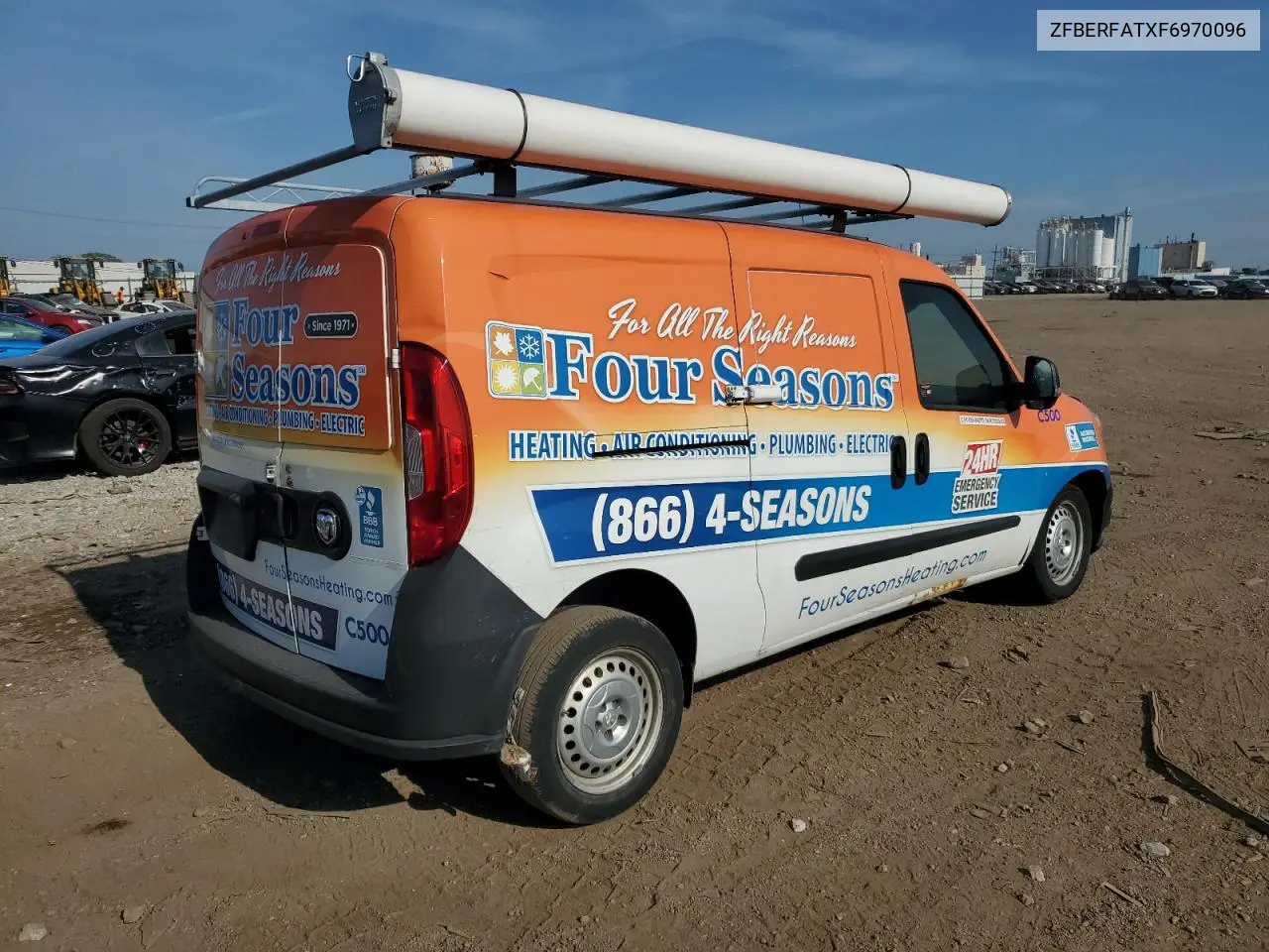 2015 Ram Promaster City VIN: ZFBERFATXF6970096 Lot: 63300835