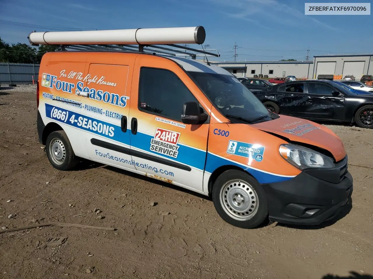 2015 Ram Promaster City VIN: ZFBERFATXF6970096 Lot: 63300835