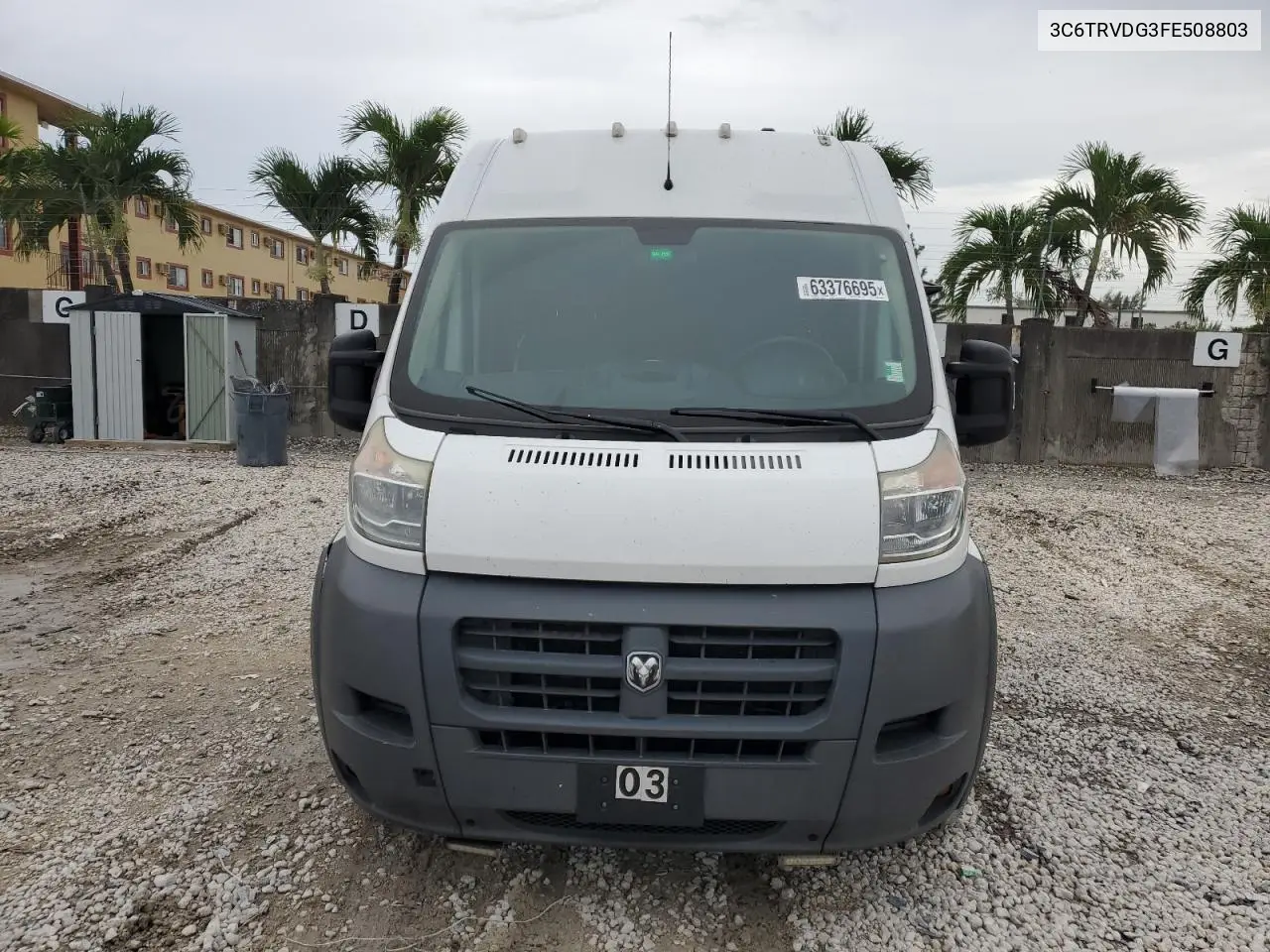 2015 Ram Promaster 2500 2500 High VIN: 3C6TRVDG3FE508803 Lot: 63376695