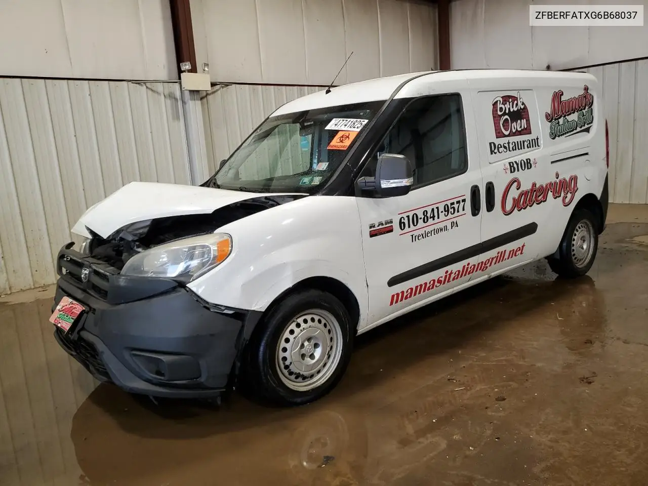 2016 Ram Promaster City VIN: ZFBERFATXG6B68037 Lot: 47741825