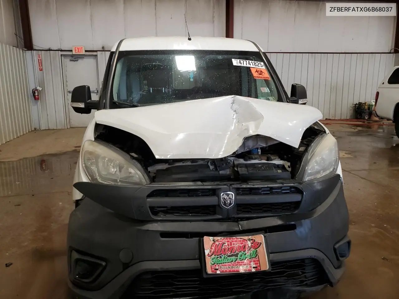2016 Ram Promaster City VIN: ZFBERFATXG6B68037 Lot: 47741825