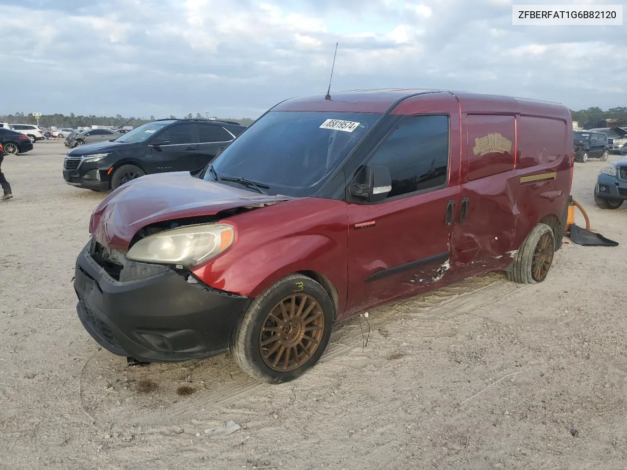 2016 Ram Promaster City VIN: ZFBERFAT1G6B82120 Lot: 85819574
