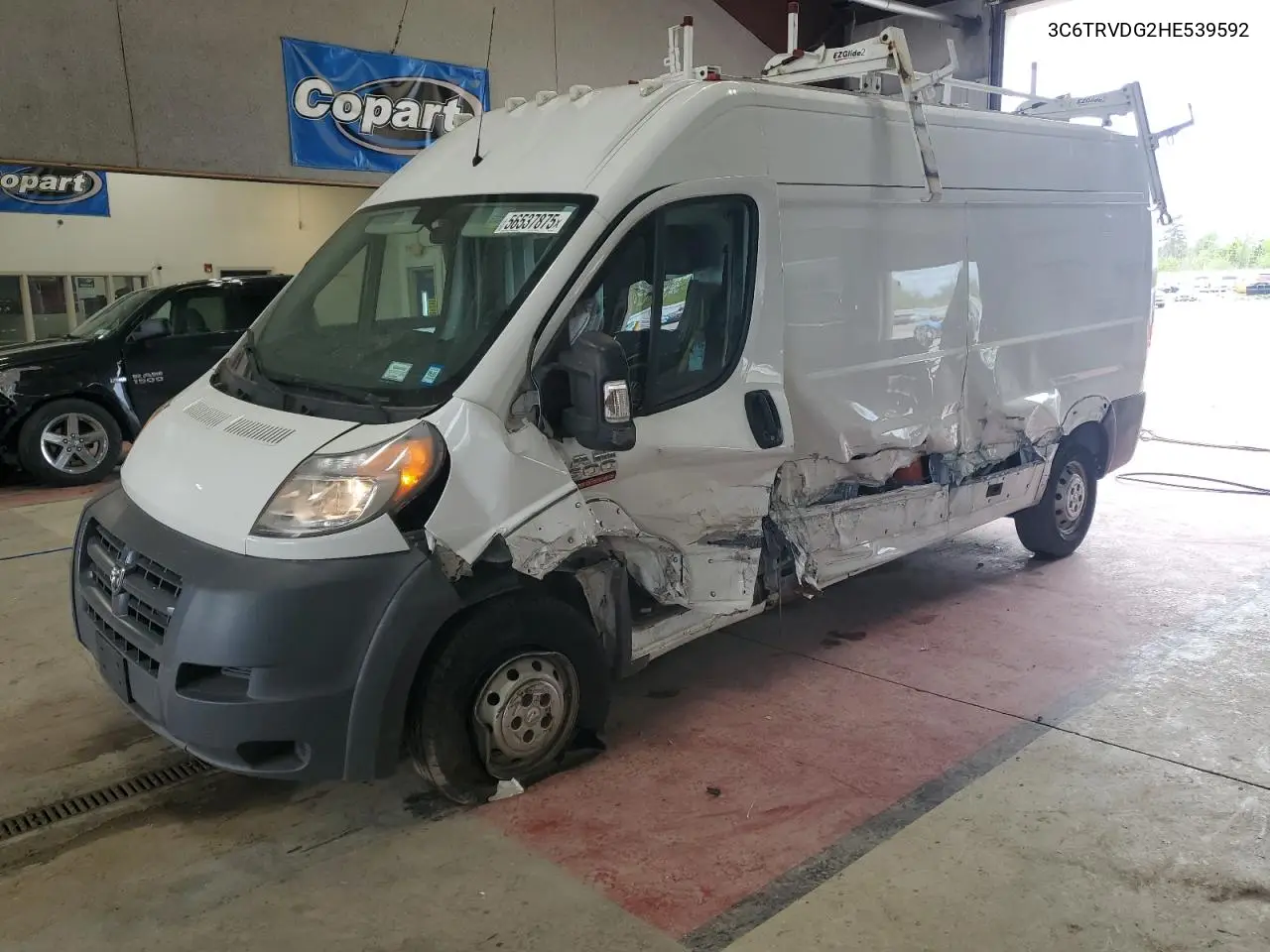 2017 Ram Promaster 2500 2500 High VIN: 3C6TRVDG2HE539592 Lot: 56537875
