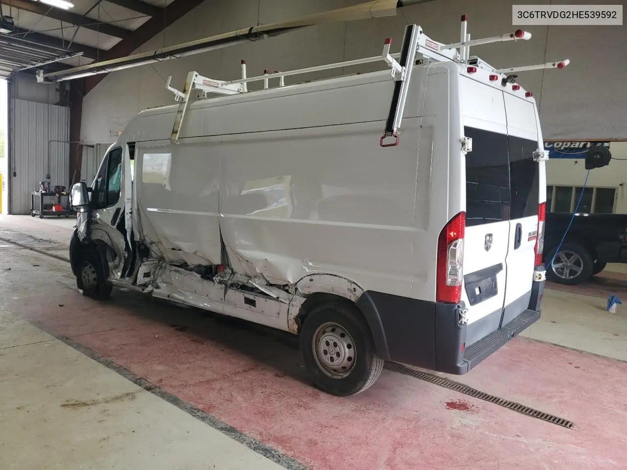 2017 Ram Promaster 2500 2500 High VIN: 3C6TRVDG2HE539592 Lot: 56537875