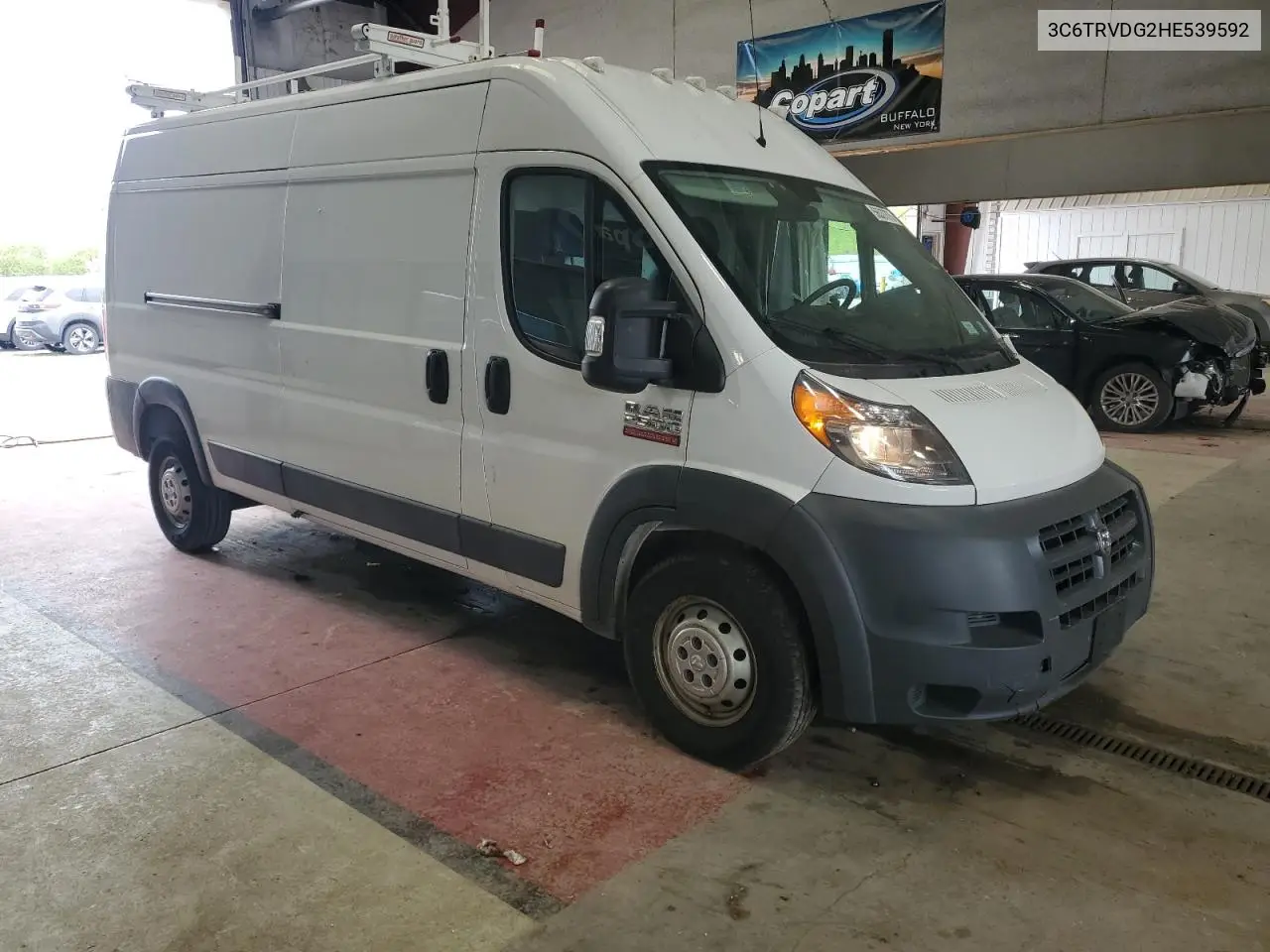 2017 Ram Promaster 2500 2500 High VIN: 3C6TRVDG2HE539592 Lot: 56537875