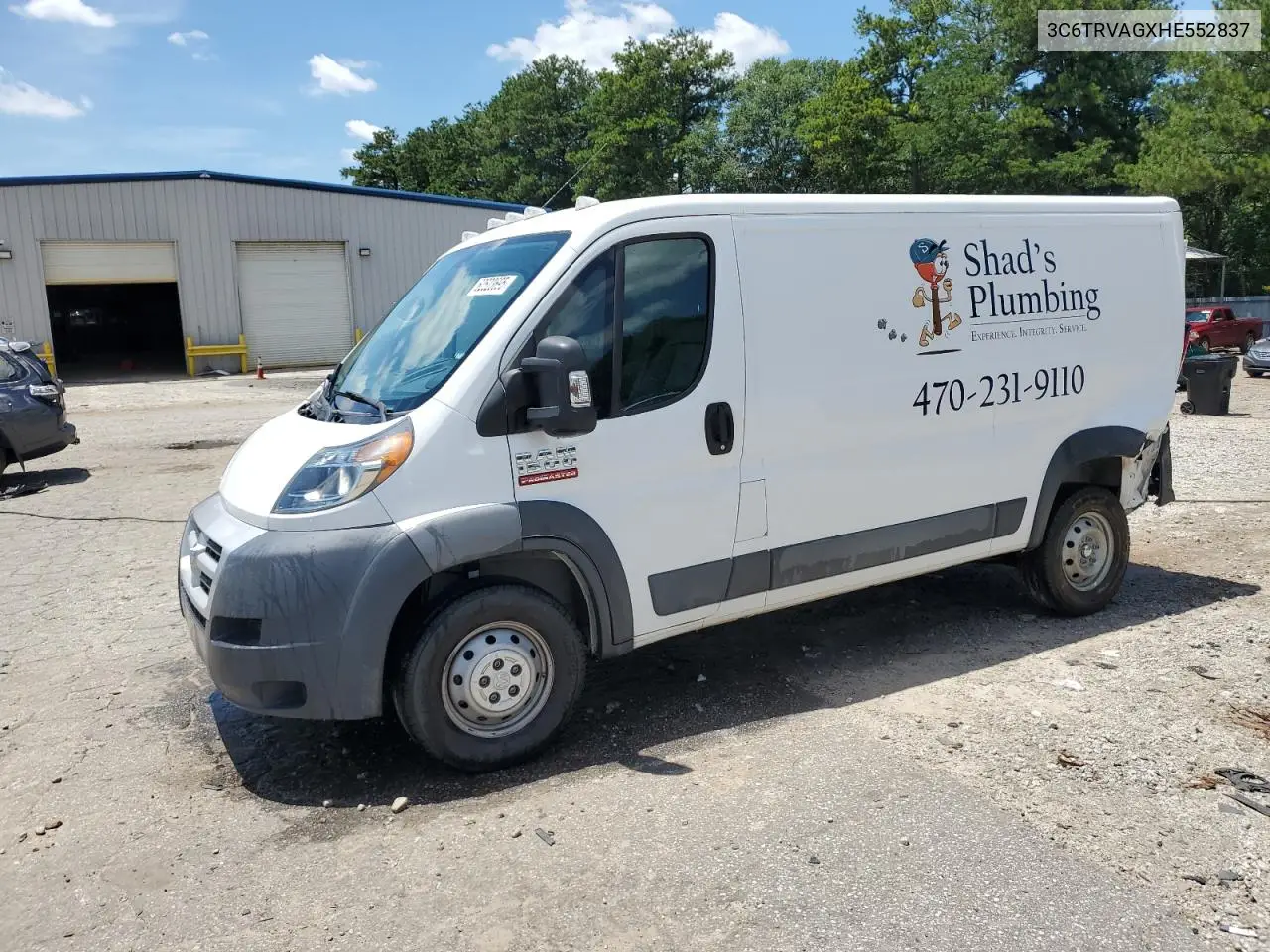 2017 Ram Promaster 1500 1500 Standard VIN: 3C6TRVAGXHE552837 Lot: 62523695