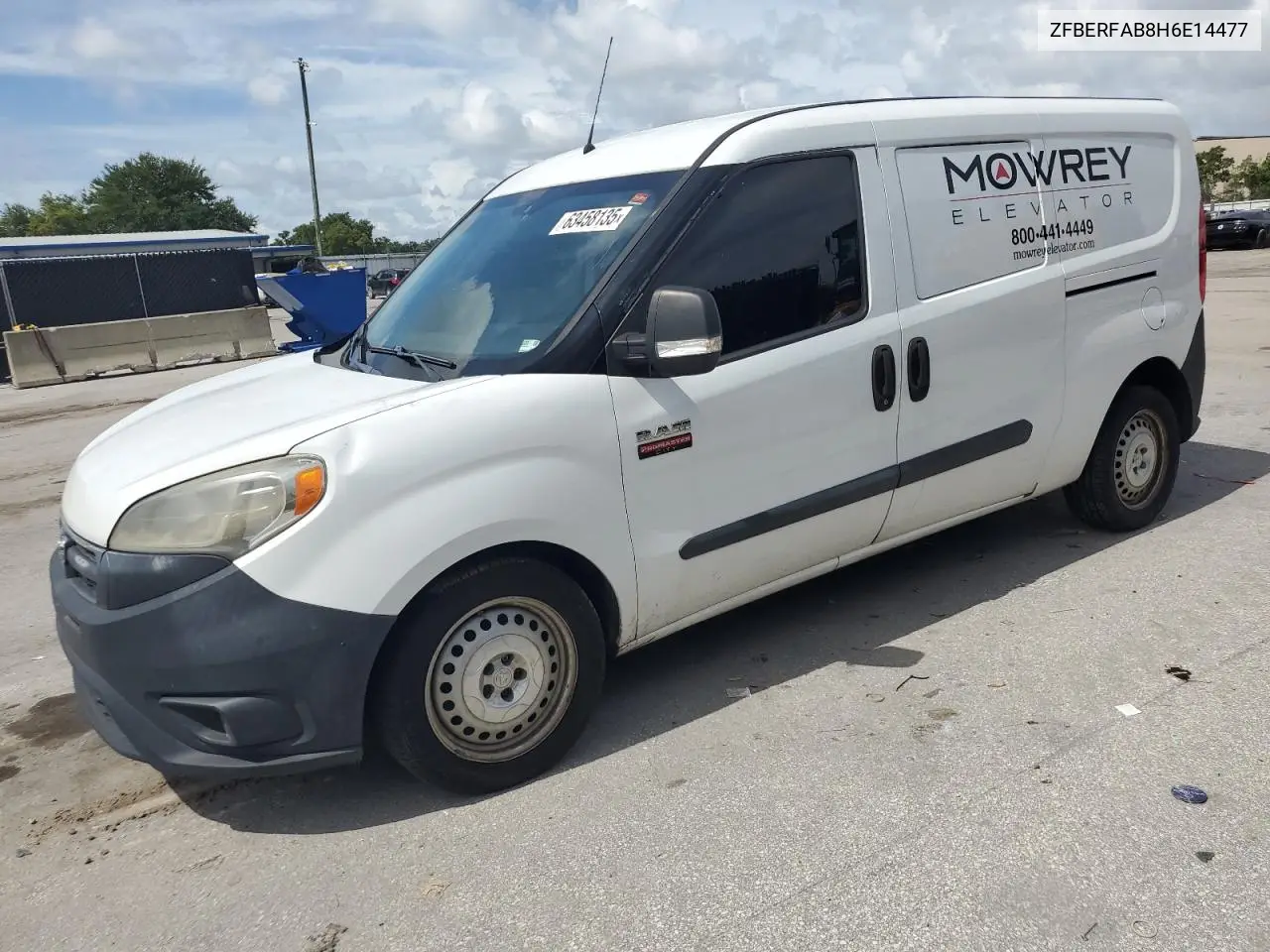 2017 Ram Promaster City VIN: ZFBERFAB8H6E14477 Lot: 63458135