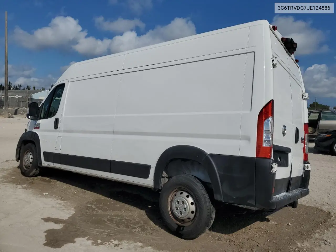 2018 Ram Promaster 2500 2500 High VIN: 3C6TRVDG7JE124886 Lot: 42617365