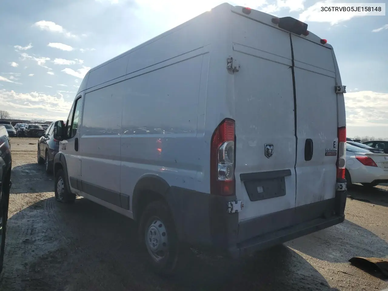 2018 Ram Promaster 1500 1500 High VIN: 3C6TRVBG5JE158148 Lot: 45461485