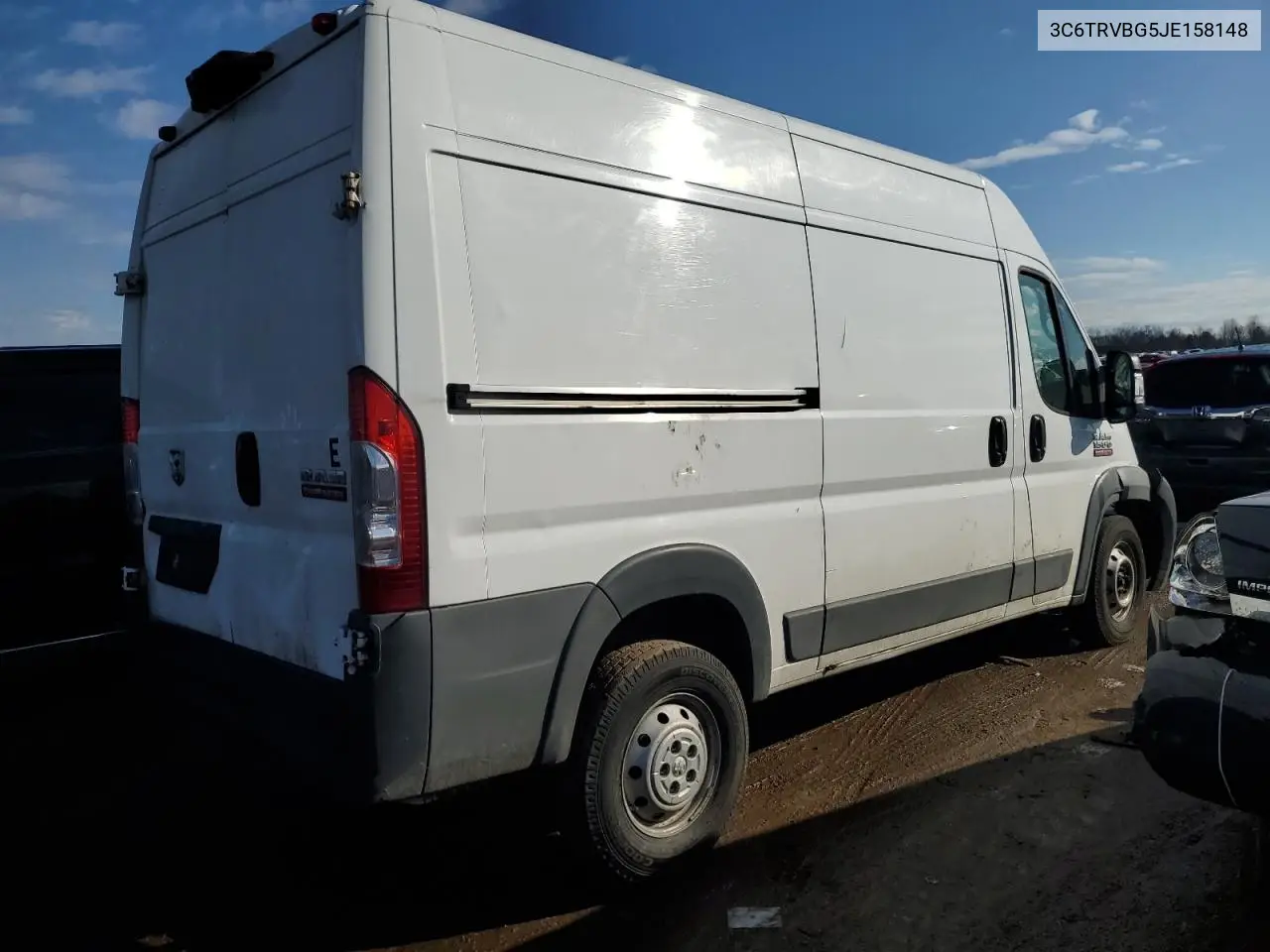 2018 Ram Promaster 1500 1500 High VIN: 3C6TRVBG5JE158148 Lot: 45461485