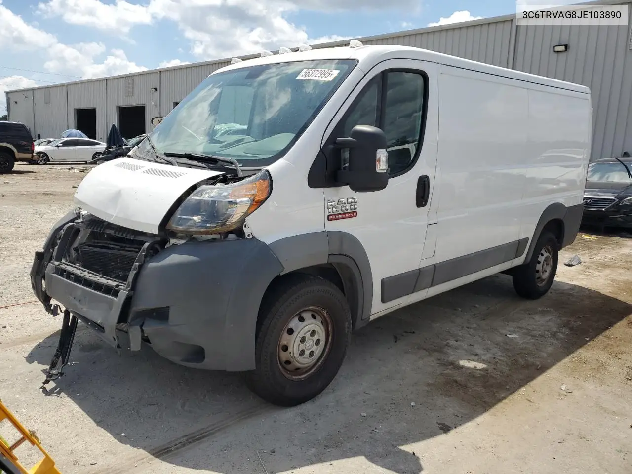 2018 Ram Promaster 1500 1500 Standard VIN: 3C6TRVAG8JE103890 Lot: 56372995