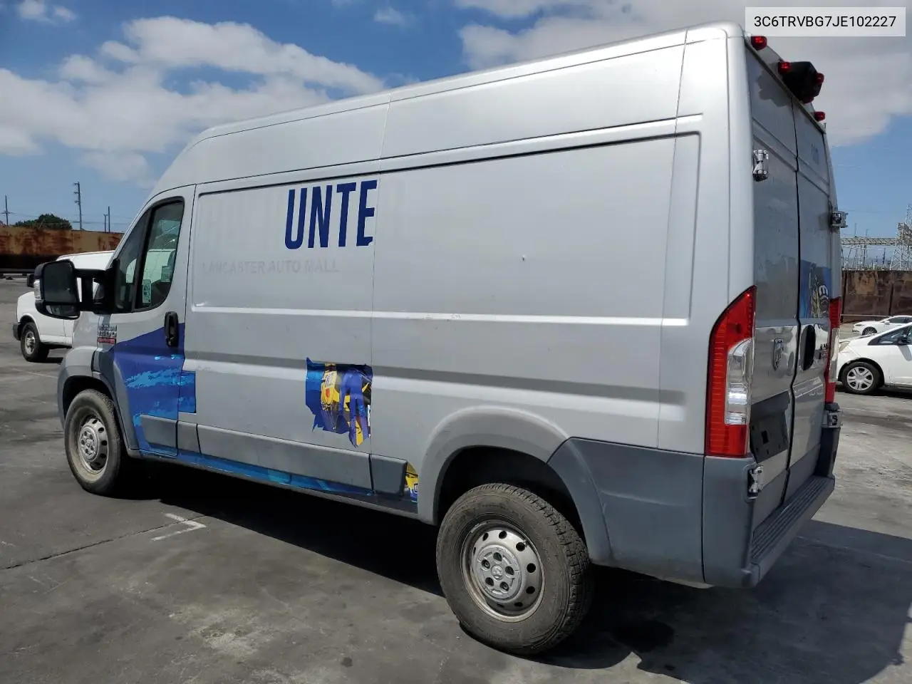2018 Ram Promaster 1500 1500 High VIN: 3C6TRVBG7JE102227 Lot: 56984755