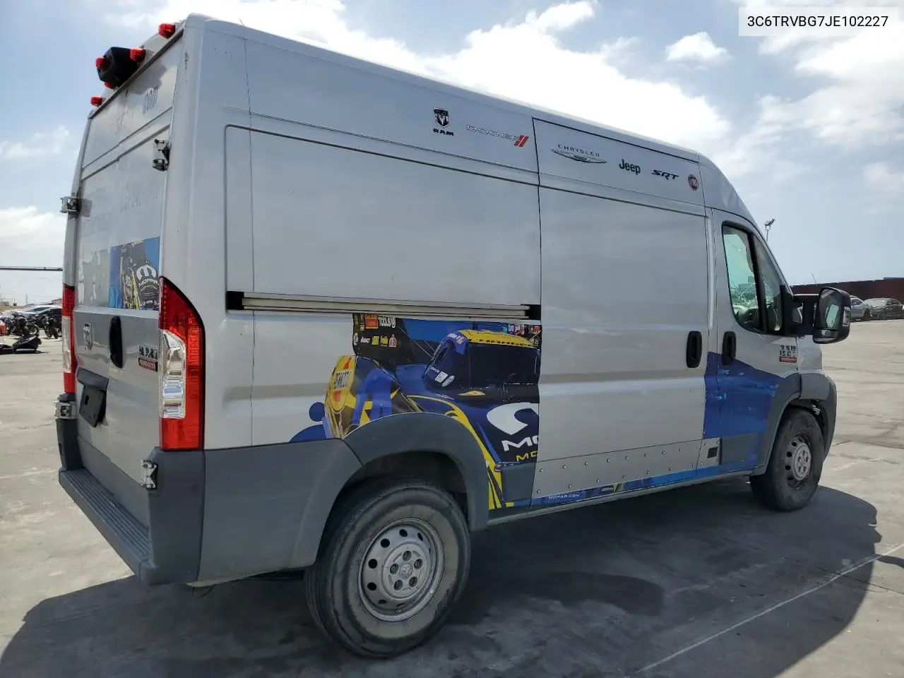2018 Ram Promaster 1500 1500 High VIN: 3C6TRVBG7JE102227 Lot: 56984755