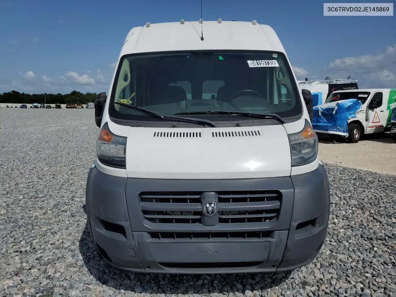2018 Ram Promaster 2500 2500 High VIN: 3C6TRVDG2JE145869 Lot: 58159735