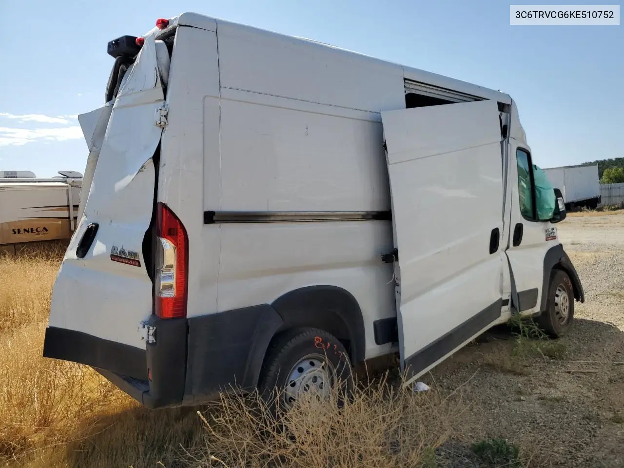 2018 Ram Promaster 2500 2500 High VIN: 3C6TRVCG6KE510752 Lot: 62775145