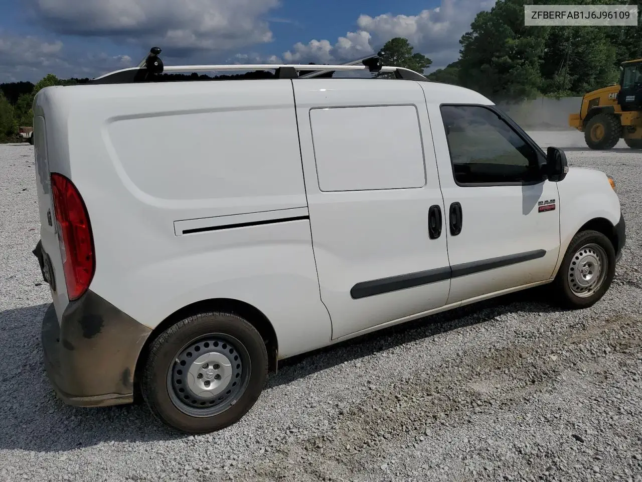 2018 Ram Promaster City VIN: ZFBERFAB1J6J96109 Lot: 63109775