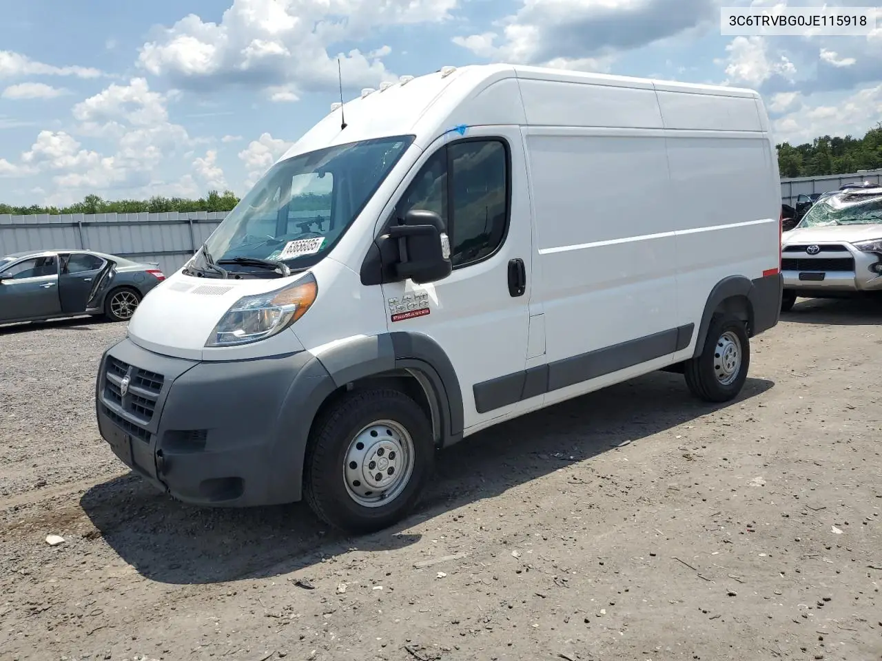 2018 Ram Promaster 1500 1500 High VIN: 3C6TRVBG0JE115918 Lot: 63656035