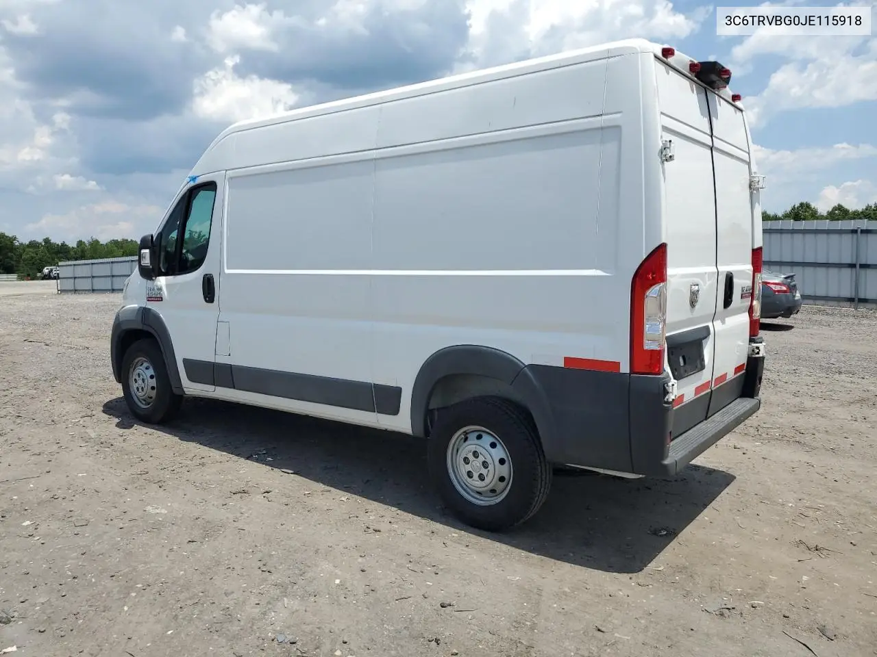 2018 Ram Promaster 1500 1500 High VIN: 3C6TRVBG0JE115918 Lot: 63656035