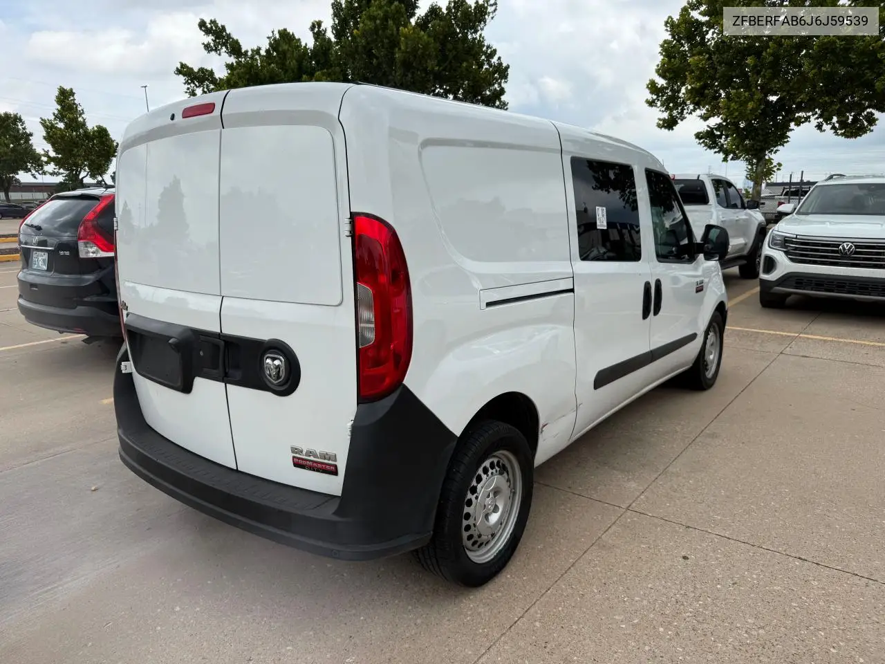 2018 Ram Promaster City VIN: ZFBERFAB6J6J59539 Lot: 63807925