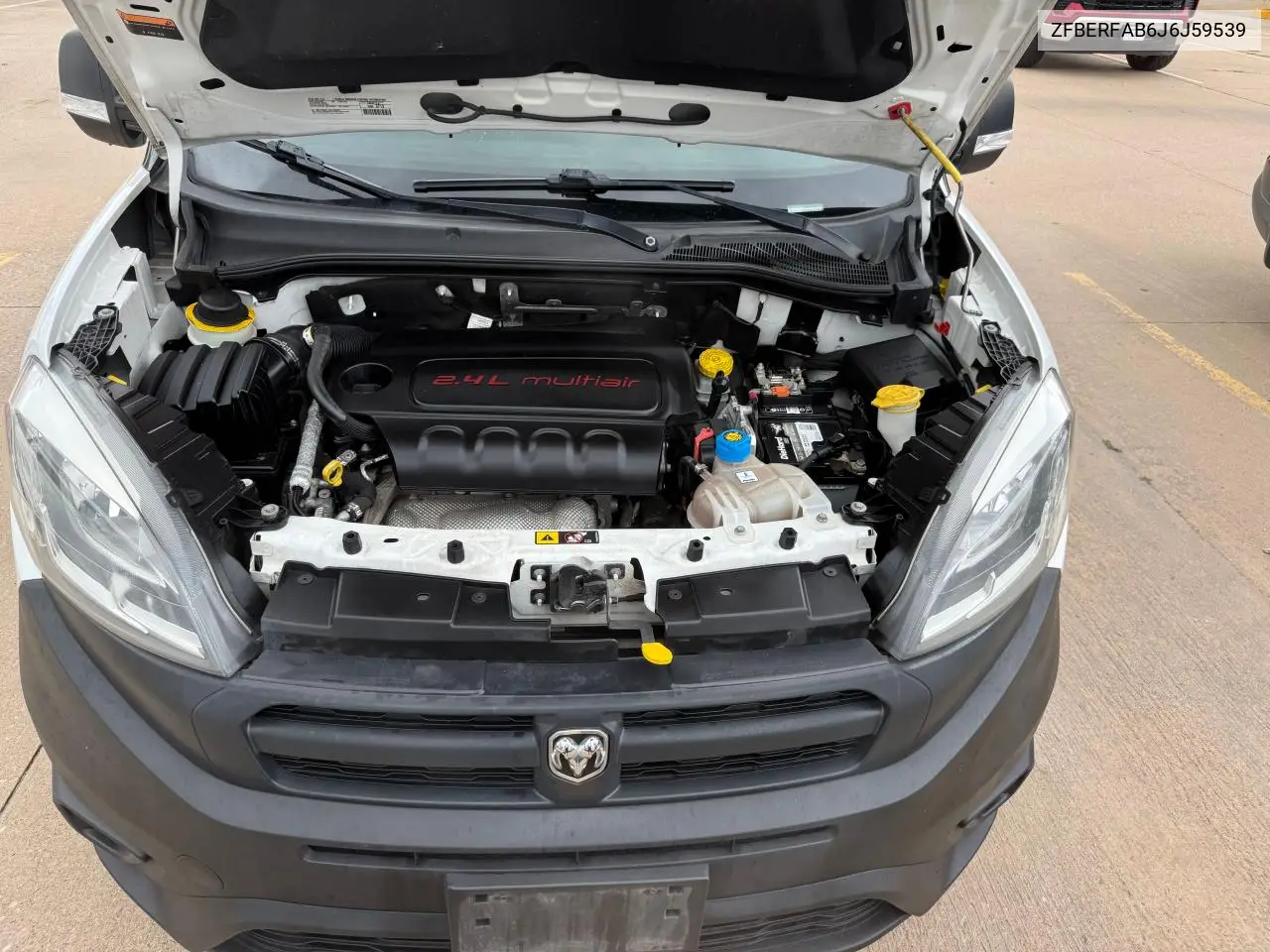 2018 Ram Promaster City VIN: ZFBERFAB6J6J59539 Lot: 63807925