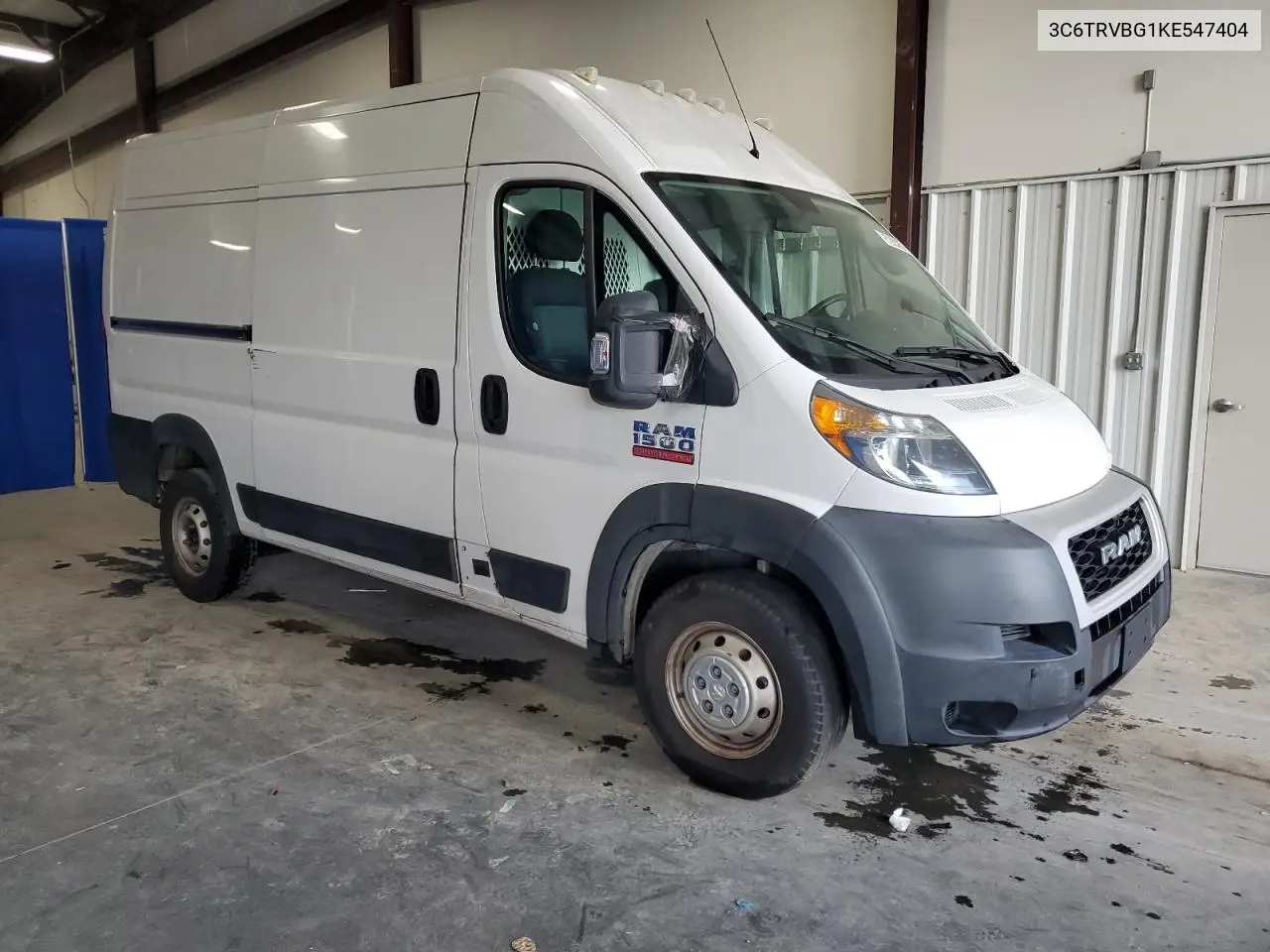 2019 Ram Promaster 1500 1500 High VIN: 3C6TRVBG1KE547404 Lot: 52637575