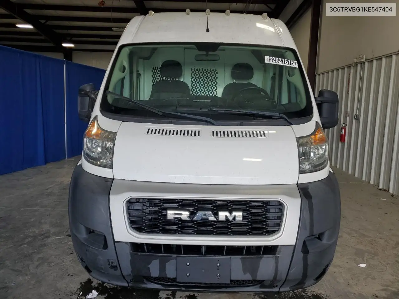 2019 Ram Promaster 1500 1500 High VIN: 3C6TRVBG1KE547404 Lot: 52637575