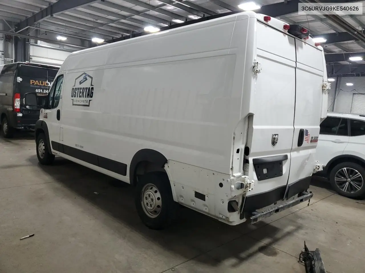 2019 Ram Promaster 3500 3500 High VIN: 3C6URVJG9KE540626 Lot: 56471295