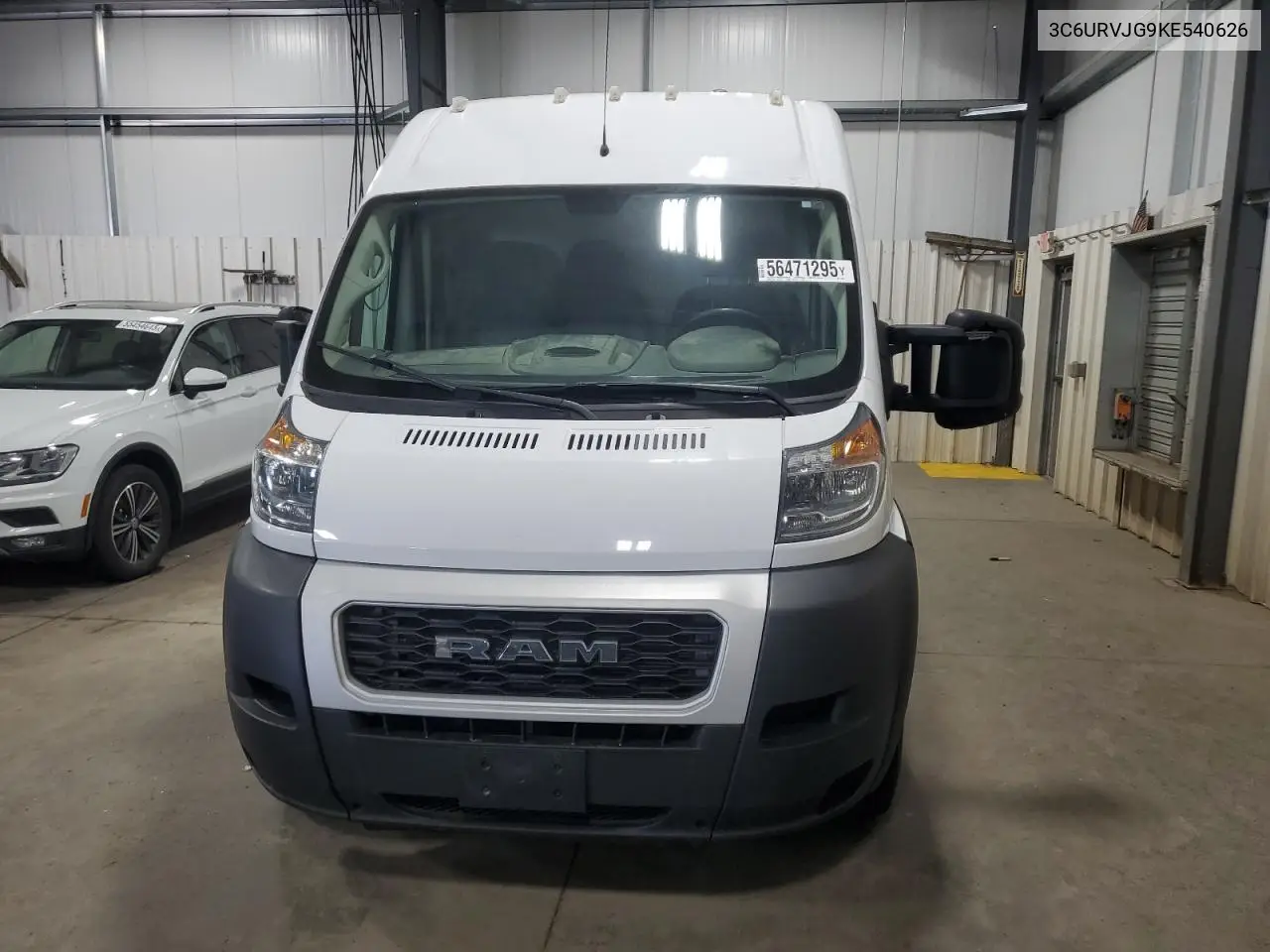 2019 Ram Promaster 3500 3500 High VIN: 3C6URVJG9KE540626 Lot: 56471295