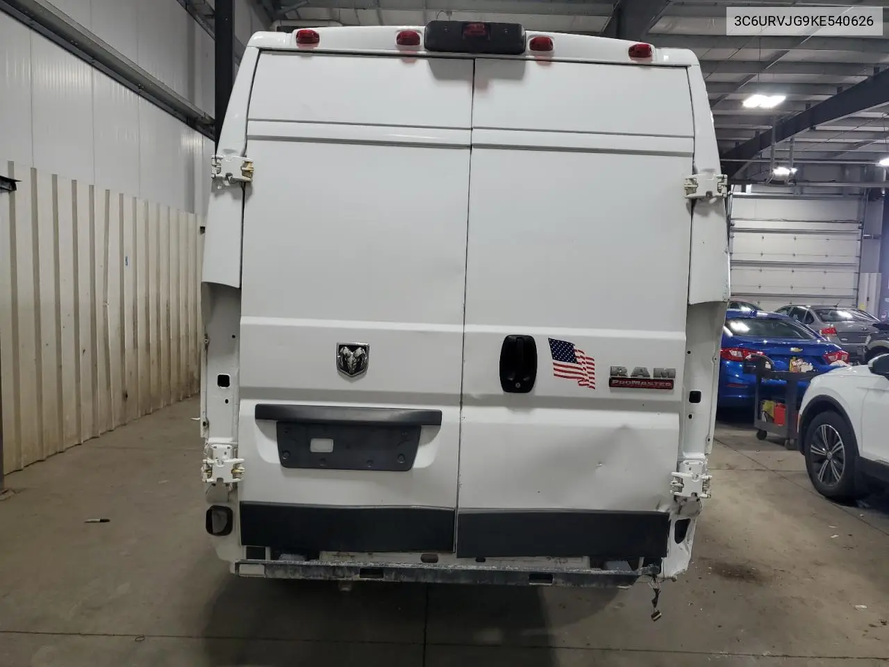 2019 Ram Promaster 3500 3500 High VIN: 3C6URVJG9KE540626 Lot: 56471295