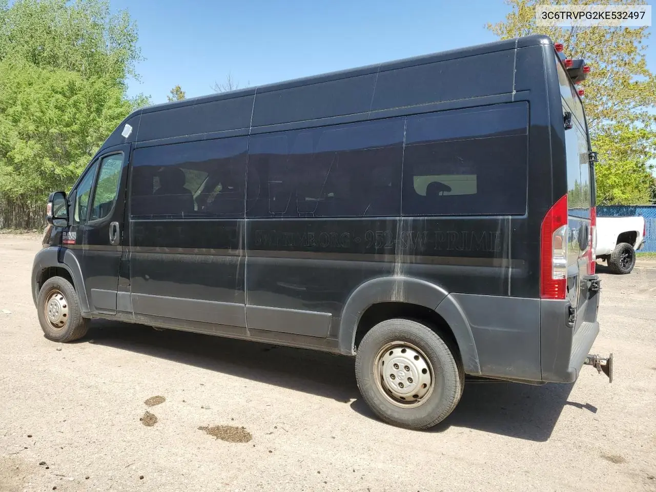 2019 Ram Promaster 2500 2500 High VIN: 3C6TRVPG2KE532497 Lot: 56520275